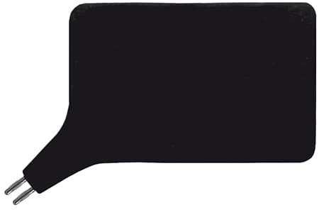 Neutral electrode made of conductive rubber, 180 x 120 mm, 216 cm square.