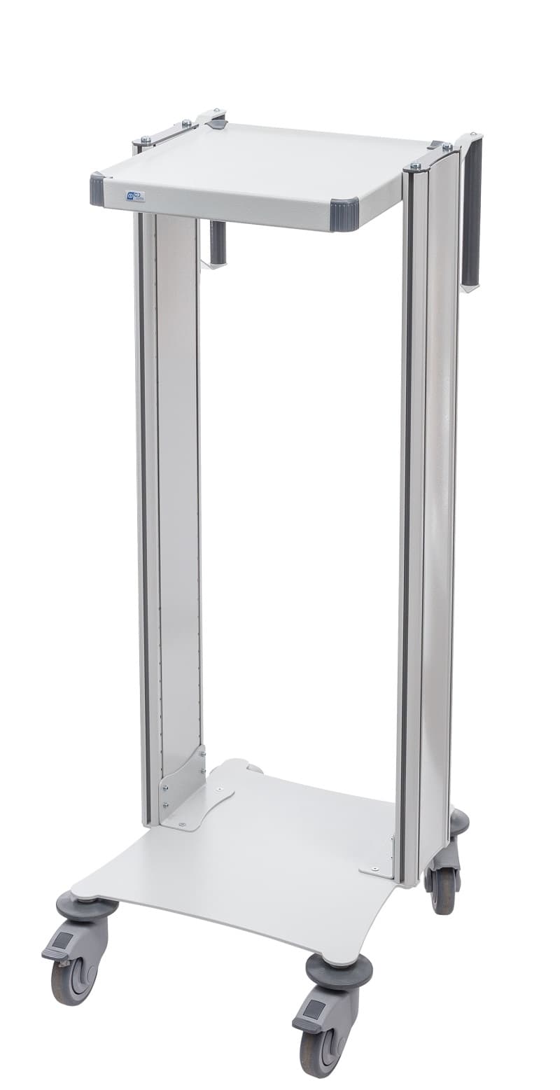 Mobile rack with accessories with two columns SP2-05-FOTEK (height 1410 mm, shelf width 400 mm)