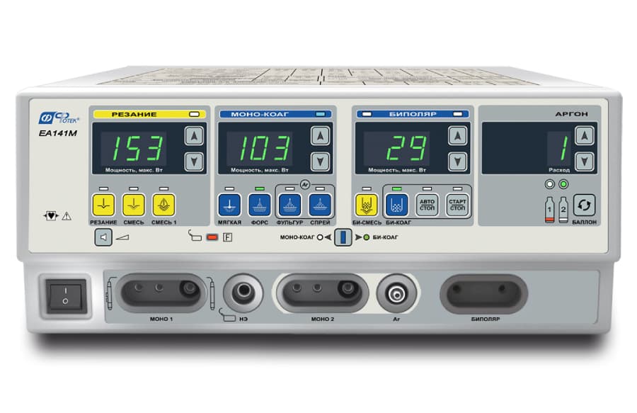 RF electrosurgical unit with argon-enhanced coagulation for the EHF device-140-02- FOTEK